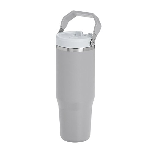 Additional Image 2 - a grey water bottle with a handle