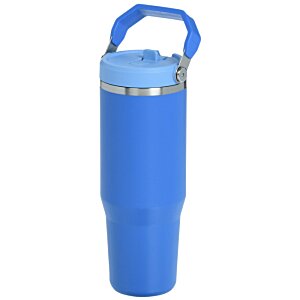Additional Image 2 - a grey water bottle with a handle