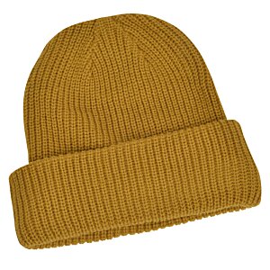 Additional Image 1 - a brown knit hat with a white background