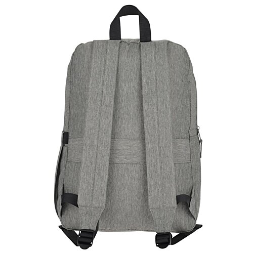 Additional Image 2 - a grey backpack with black straps
