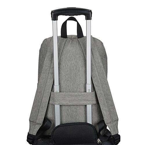 Additional Image 3 - a grey backpack with black handles