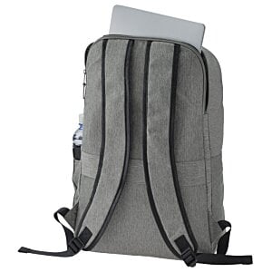 Additional Image 2 - a grey backpack with black straps