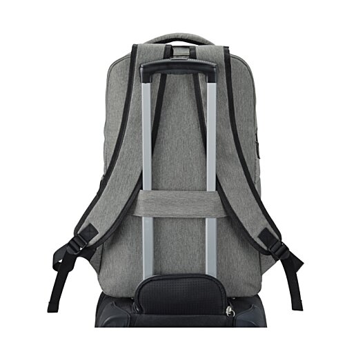 Additional Image 3 - a grey backpack with black straps