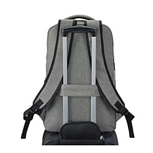 Additional Image 3 - a grey backpack with black straps