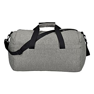 Additional Image 1 - a grey duffel bag with black straps