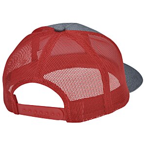 Additional Image 1 - a red and grey hat