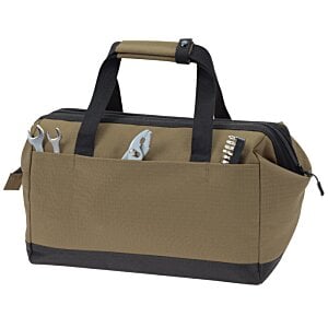 Additional Image 1 - a brown bag with black handles