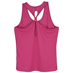 Additional Image 1 - a pink tank top with a cut out back