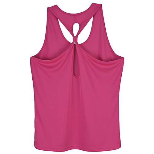 Additional Image 1 - a pink tank top with a cut out back