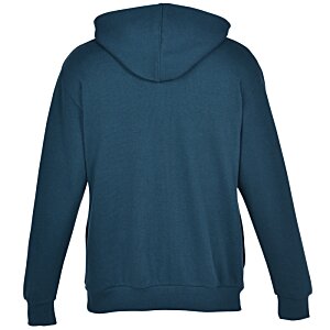 Additional Image 2 - a back view of a blue jacket