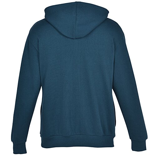 Additional Image 2 - a back view of a blue jacket