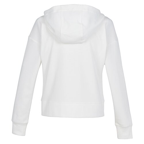 Additional Image 1 - a white hoodie with a hood