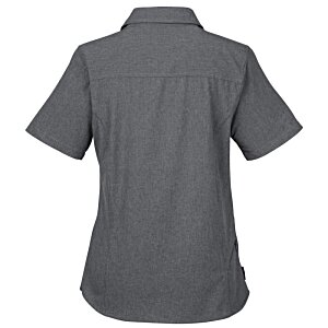 Additional Image 1 - a back view of a grey shirt