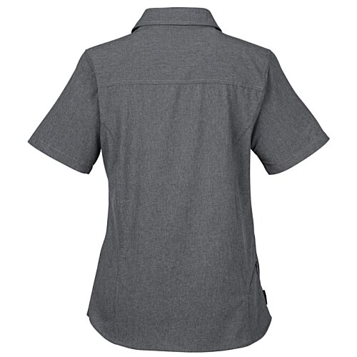 Additional Image 1 - a back view of a grey shirt