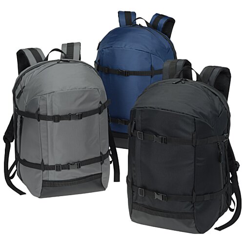 Additional Image 4 - a group of backpacks with straps