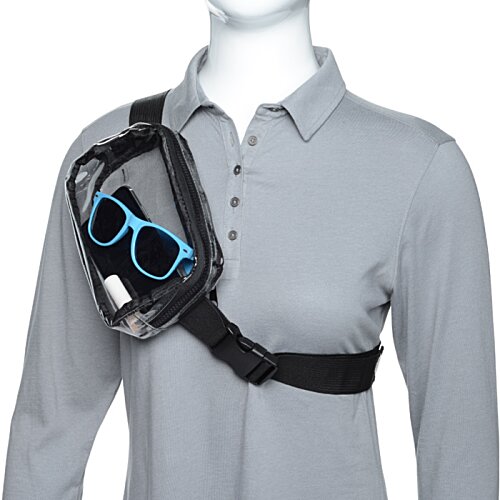 Additional Image 2 - a grey shirt with a black strap on it