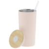 Additional Image 1 - a white cup with a straw and a cd