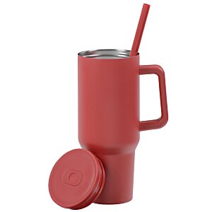 Additional Image 1 - a red mug with a straw