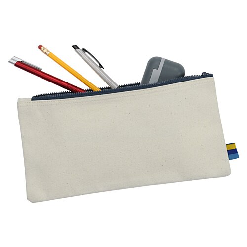 Additional Image 1 - a white folder with pens and pencils