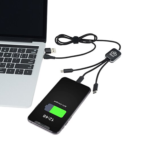 Additional Image 1 - a phone charging on a laptop