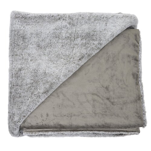 Additional Image 2 - a grey and white blanket