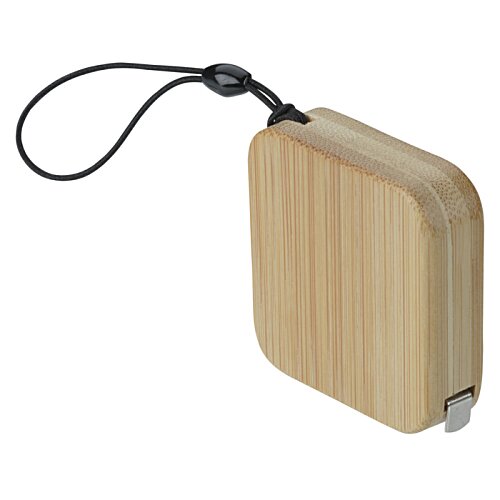 Additional Image 2 - a wooden square object with a black cord