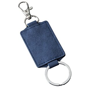 Additional Image 1 - a blue key chain with a ring