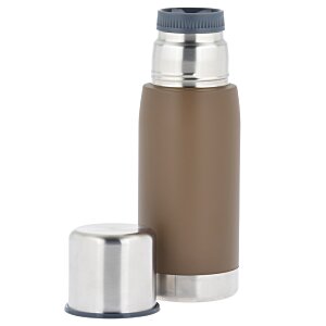 Additional Image 2 - a brown and silver thermos