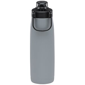 Additional Image 3 - a grey water bottle with a black lid
