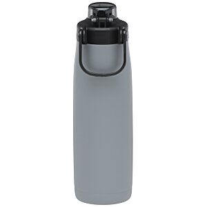 Additional Image 3 - a grey water bottle with a black lid