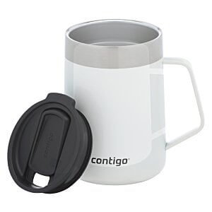 Additional Image 4 - a white mug with a black lid