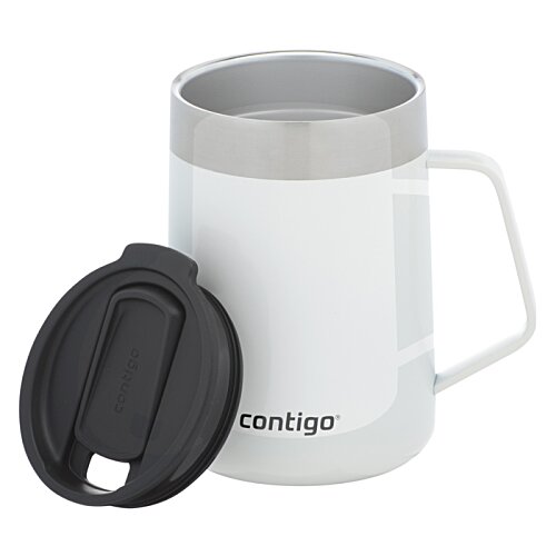 Additional Image 4 - a white mug with a black lid