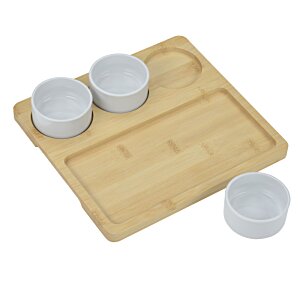 Additional Image 2 - a wooden board with a few round objects on it