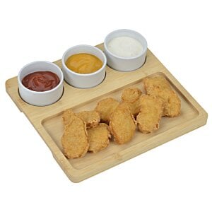 Additional Image 3 - a tray of chicken nuggets and sauces