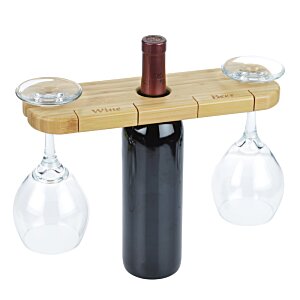 Additional Image 2 - a wine bottle with two wine glasses