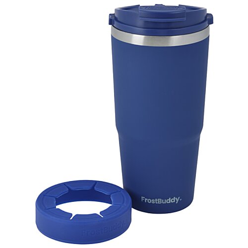 Additional Image 1 - a blue tumbler with a lid