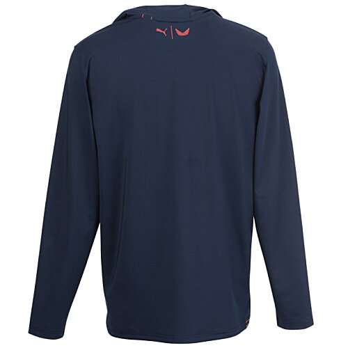 Additional Image 2 - a blue long sleeved shirt