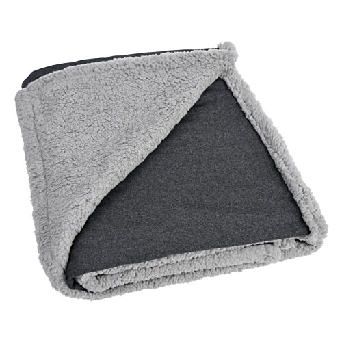 Additional Image 2 - a grey and black blanket
