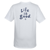 View Image 2 of 4 of Life is Good Garment-Dyed Tee - Screen - White - LIG