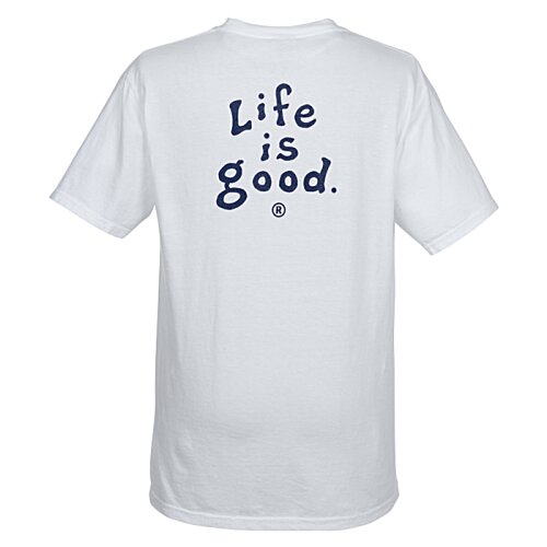 Additional Image 1 - a white t-shirt with blue text