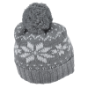 View Image 2 of 3 of Snowflake Knit Pom Beanie