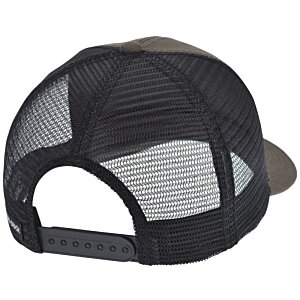 Additional Image 1 - a black hat with a mesh cap