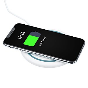 Additional Image 3 - a phone charging on a wireless charger