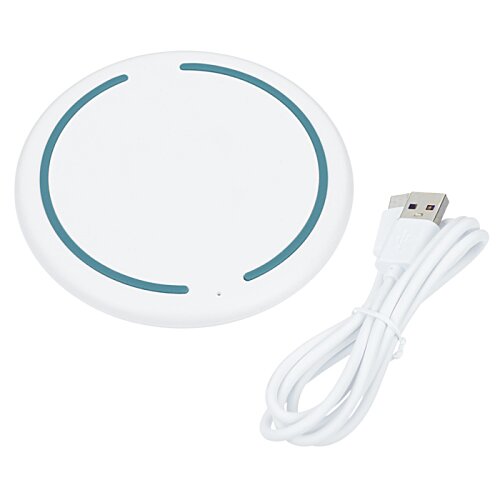 Additional Image 1 - a white circular object with a blue border
