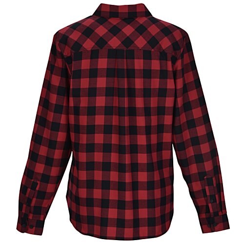 Additional Image 1 - a red and black plaid shirt