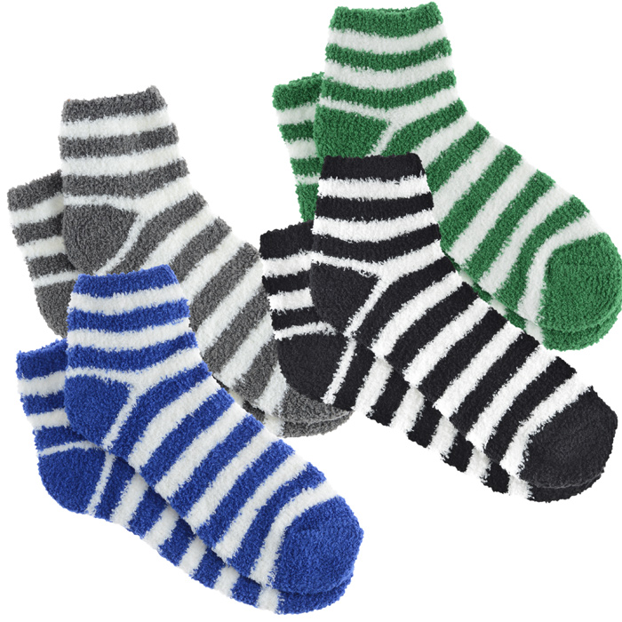 4imprint.com: Stripe Fuzzy Socks 167336