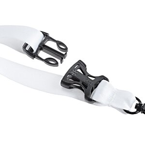 Additional Image 3 - a white strap with black buckles