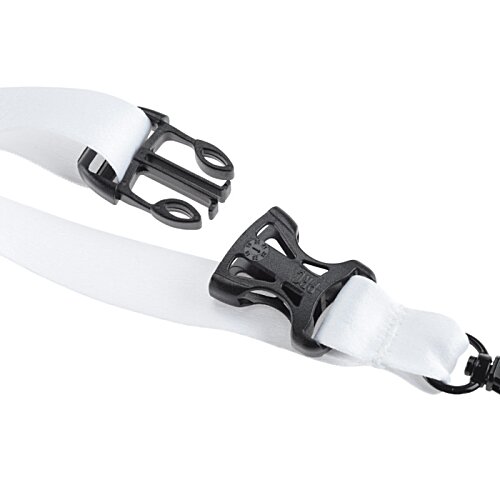Additional Image 3 - a white strap with black buckles