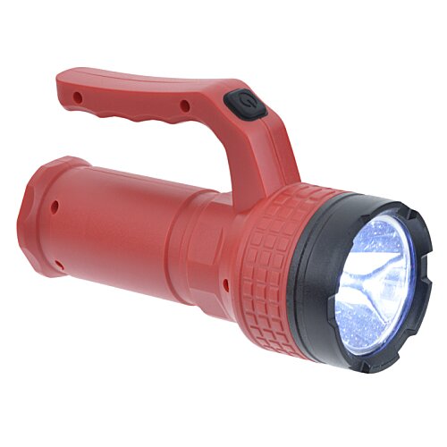 Additional Image 2 - a red flashlight with a black handle