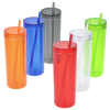 View Image 3 of 3 of Chroma Acrylic Tumbler with Straw - 16 oz.